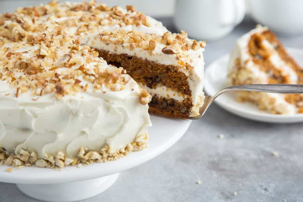 carrot cake with icing