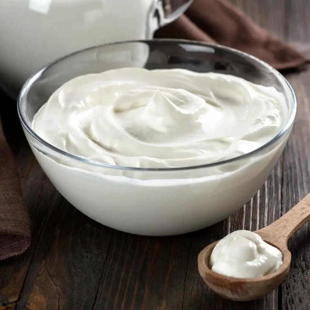 Yogurt (a sour cream substitute)