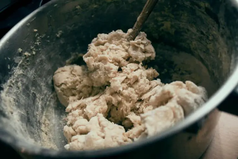 Stirring-cookie-dough-in-mixing-bowl