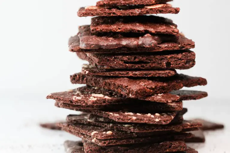 Stack-of-homemade-Brownie-Brittle-squares.