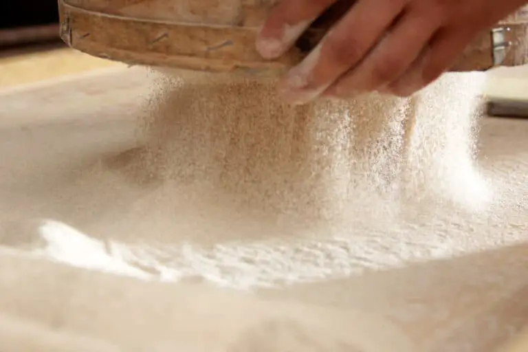 Got to sift the flour